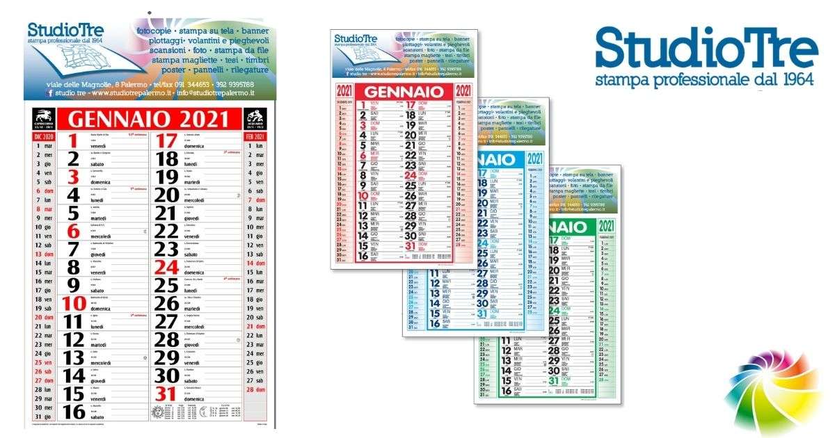 immagine di due tipi di calendari olandesi 2021